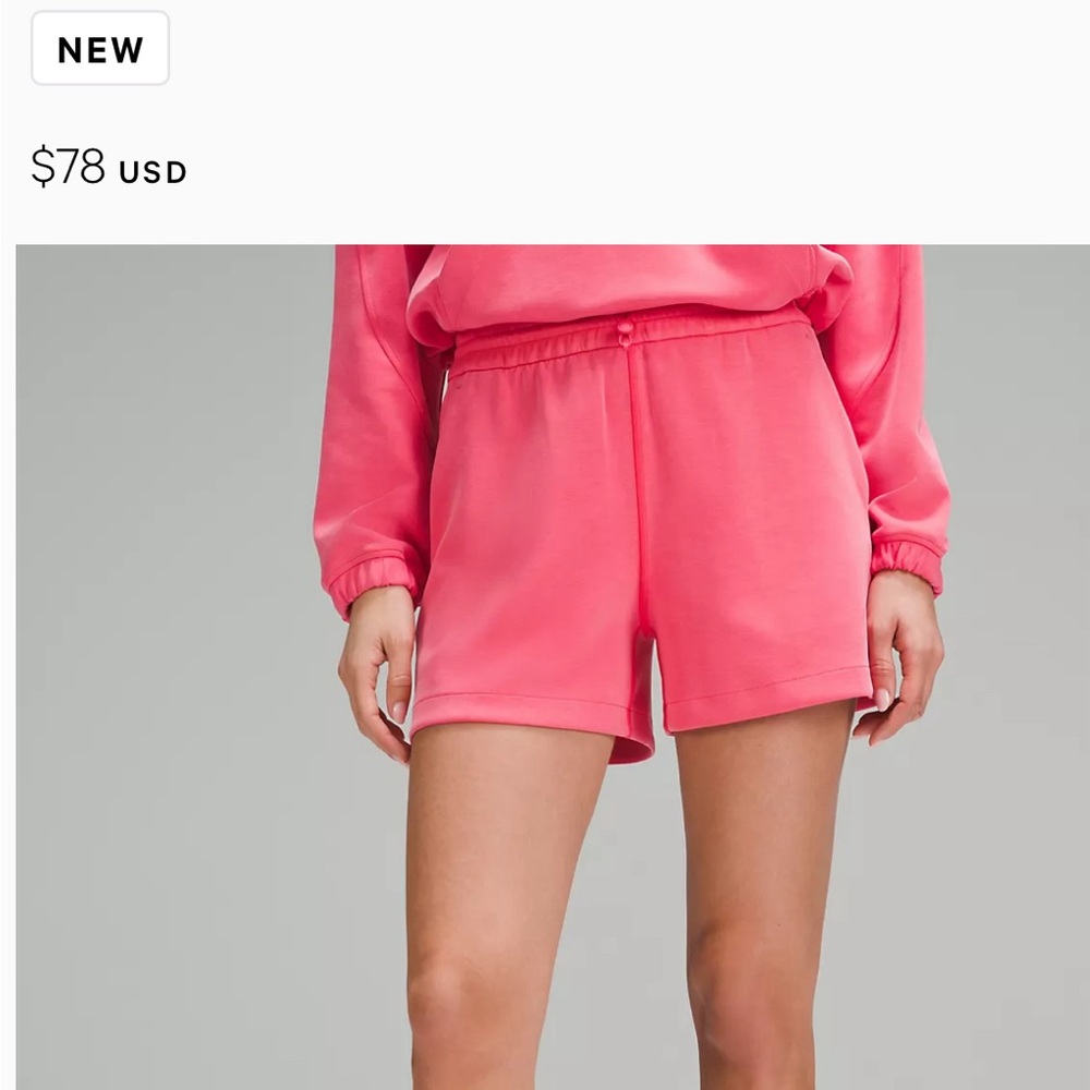 BRAND NEW WITH TAGS LULULEMON | Softstreme HR Short 4’’| Size 6 | never worn